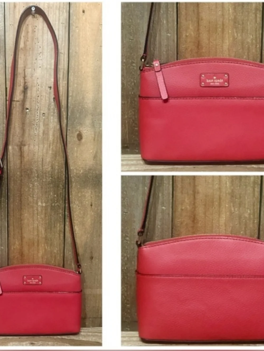 kate spade New York Red Leather Crossbody Bag